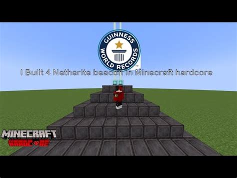 I Made Netherite Beacon In Minecraft Hardcore Youtube