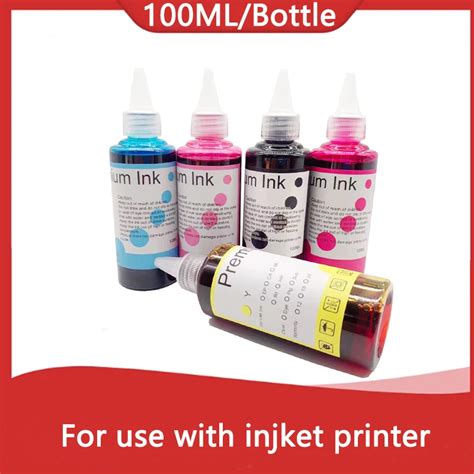 100ml Universal Refill Dye Ink Kit Compatible For Hp Canon Lexmark Epson Dell Brother All