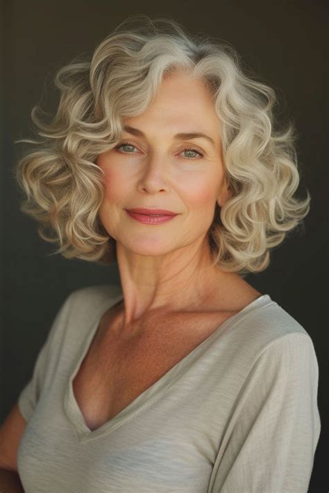 79 Curly Hairstyles For Women Over 60 In 2024 Curly Hair Styles Grey Hair Wig Grey Curly Hair