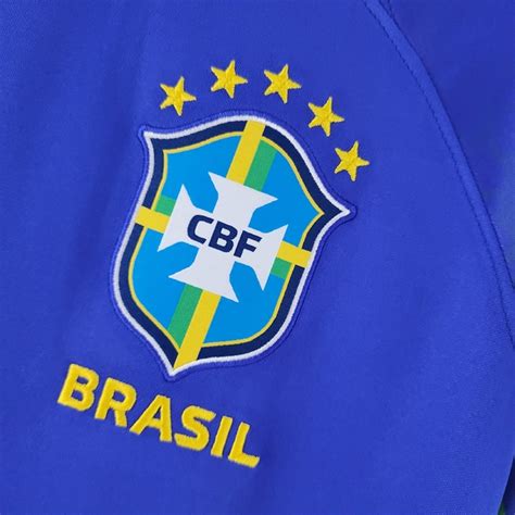 Camisa Seleção Brasil Ii 2022 Torcedor Nike Masculina Azul Copa 2