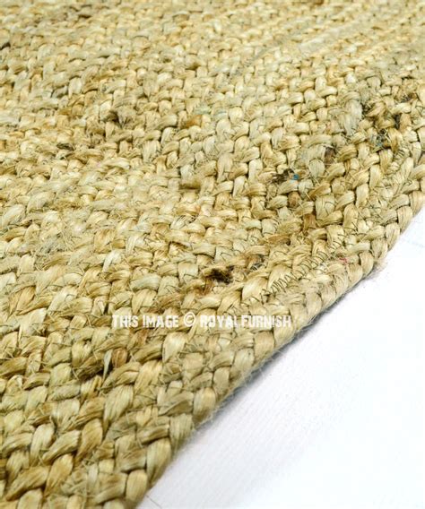 Natural Jute Braided Area Rug X Ft Royalfurnish