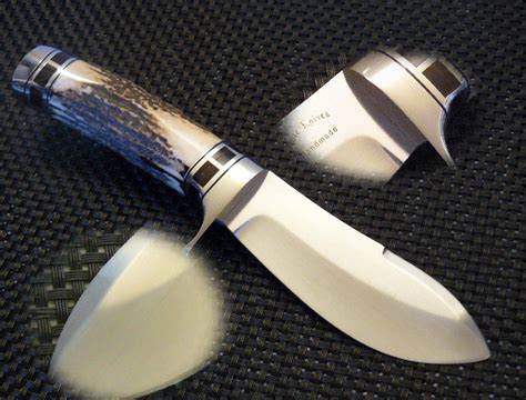 Hand Crafted Stag Bullnose Skinner By Cote Custom Knives CustomMade