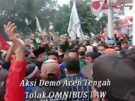 Aksi Demo Mahasiswa Pemuda Ormas Okp Lsm Dan Buruh Aceh Tengah