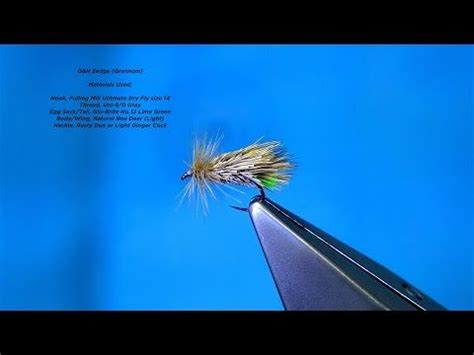 Tying The G H Sedge Grannom By Davie McPhail Fly Fishing Fly Tying