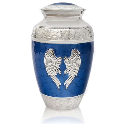 American Flag Urn For Human Ashes Patriotic Hearts Eagle Design