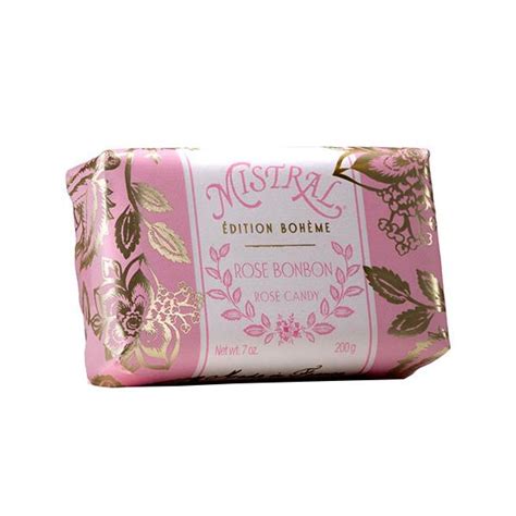 Mistral Edition Boheme Rose Candy Soap 7oz Bar Soap Soap Packing Soap