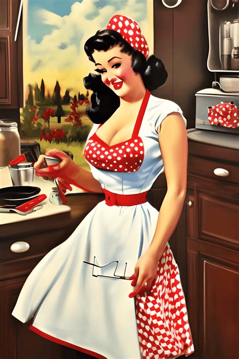 1 Avental Vintage Pin Up Linda Mulher Cozinhando Churrasco · Creative