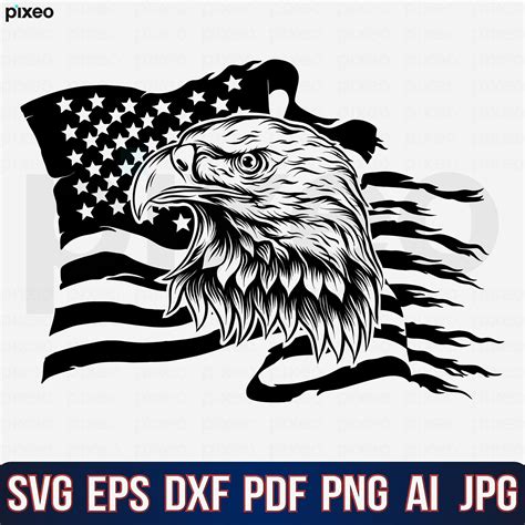 Eagle With American Flag Svg American Flag Svg Eagle Svg Eagle