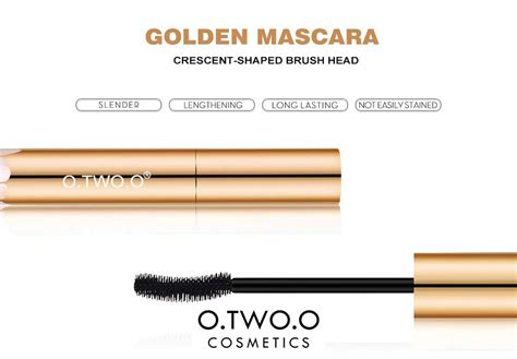 O Two O D Fibre Instant Volume Oversize Waterproof Mascara Black Gold