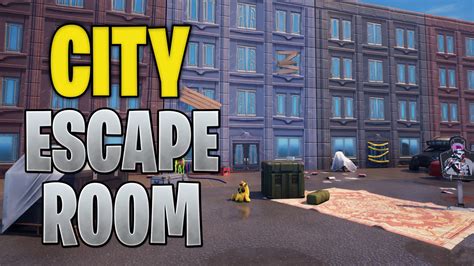 City Escape Room 🚪 0038 5211 7744 By Redcoralcreative Fortnite Creative Map Code Fortnite Gg