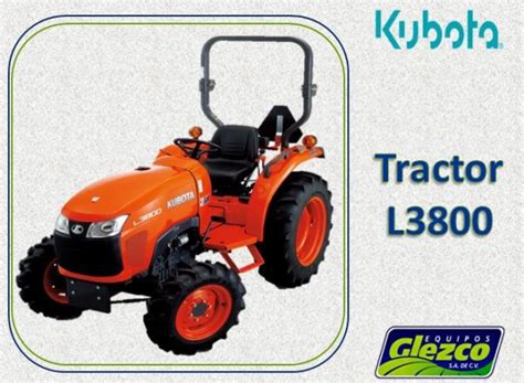 Tractor Kubota L3800 Equipos Glezco