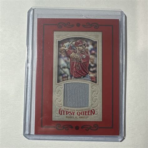 Topps Gypsy Queen Mini Relics Albert Pujols Gmr Ap Ebay