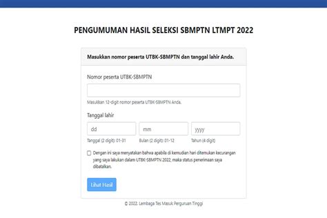 Cara Cek Pengumuman Sbmptn Link Resmi Dan Link Mirror