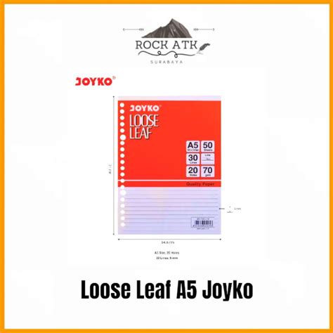 Jual Joyko Loose Leaf Isi Kertas File Binder A Pack Shopee Indonesia