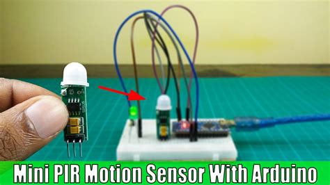 How To Use Mini PIR Motion Sensor Module With Arduino SR505 YouTube