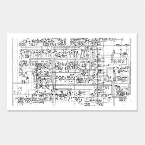 Circuit Board Diagram Electronic Schematic Printed Engineering Wall And Art Print Electronic