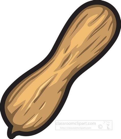 Free single peanut clipart - Classroom Clipart