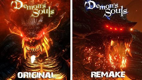 Demon S Souls Remake All Bosses Fight Comparison Original Vs Remake