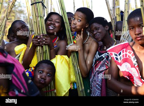 Swaziland Umhlanga Reed Dance Stock Photo - Alamy