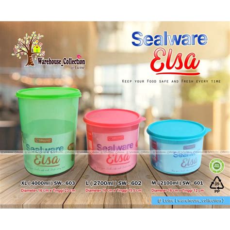 Jual Toples Sealware Elsa 2100ML 2700ML 4000ml Toples Bulat Besar