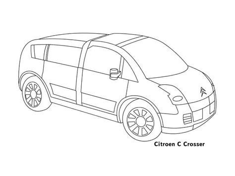 Desenhos De Citroen C Crosser Para Colorir E Imprimir Colorironline