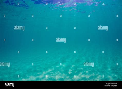 Watersurface en turquesa laguna del atolón Bikini de las Islas Marshall Micronesia Océano