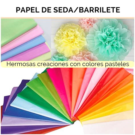 Papel De Seda Barrilete Color X 10 Unid Insumos Abraham