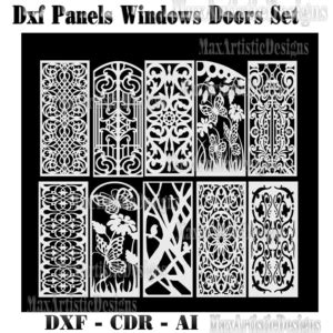 Deco Panels File Dxf Cdr Prepared For Cnc Laser Plasma Water Jet