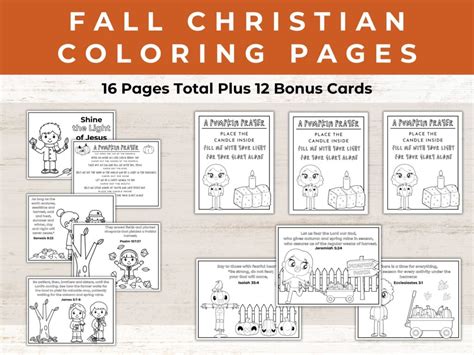 Free Christian Fall Coloring Pages Healing Home