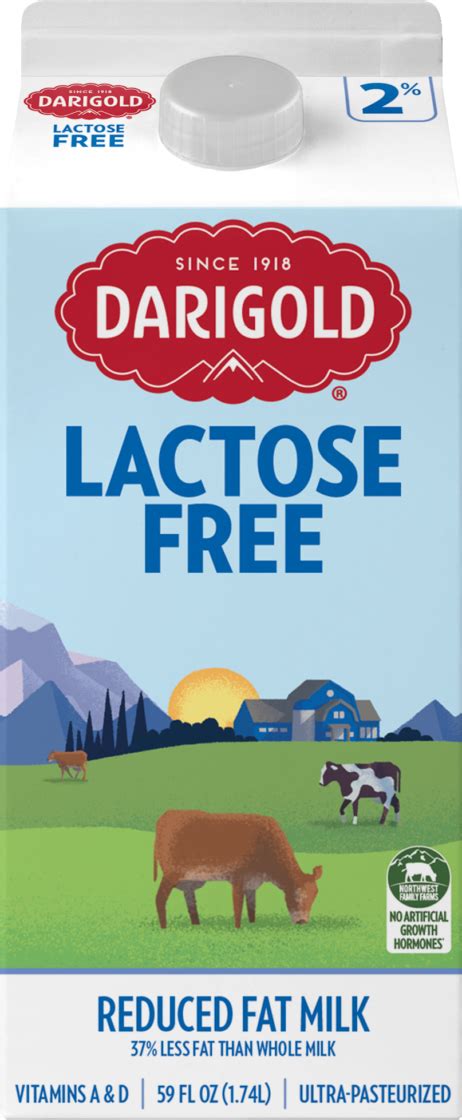 Lactose Free Reduced Fat Milk Oz Carton Darigold