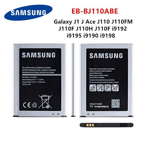 SAMSUNG Batería de EB BJ110ABE original para móvil pila de 1900mAh