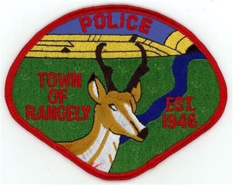 Colorado Co Rangely Police Nice Shoulder Patch Sheriff Ebay