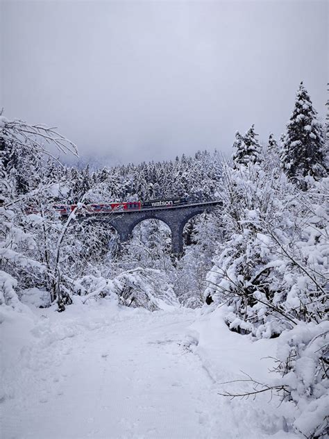 Visiting The Landwasser Viaduct in Filisur During Winter - Together In ...