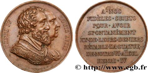 Louis Xviii M Daille R Tablissement De La Statue De Henri Iv Le