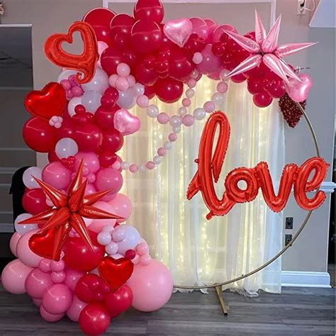 Valentines Day Balloon Arch Garland Kit With Pcs Valentines Party