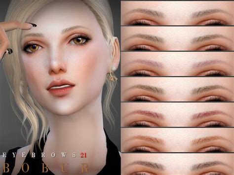 Bobur3s Bobur Eyebrows 21 Eyebrows Sims 4 Sims