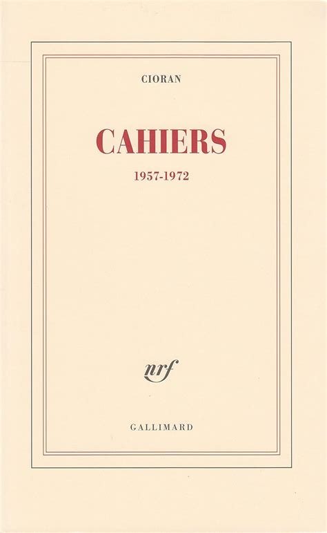 Buy Cahiers Book Online At Low Prices In India Cahiers