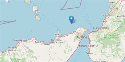 Terremoto A Largo Della Costa Tirrenica Di Messina Scossa Di Magnitudo