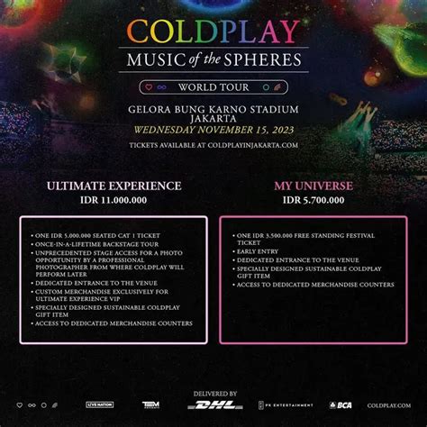 Harga Tiket Konser Coldplay Di Jakarta Dibanderol Mulai Dari Rp 800