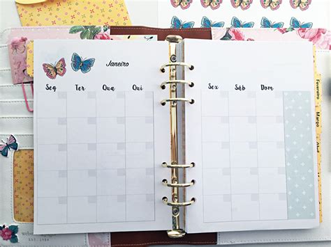 digital Kit Planner Butterfly Anual Não Datado A5 BeaScrap s Ko fi