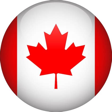 O De Bandeira Arredondada D Do Canad Vetor Premium