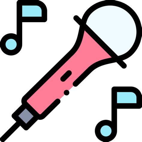 Karaoke Detailed Rounded Lineal Color Icon