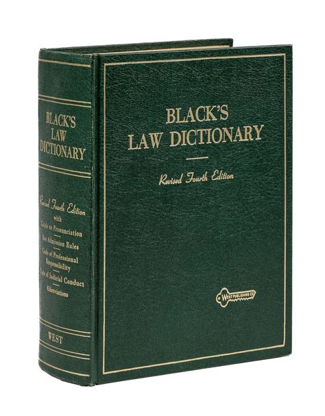 Black's Law Dictionary. Revised Fourth Edition, 1968 by Black, Henry