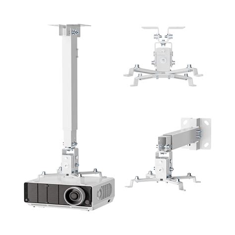 Universal Projector Holder Ceiling Wall Mount White Color Ryan