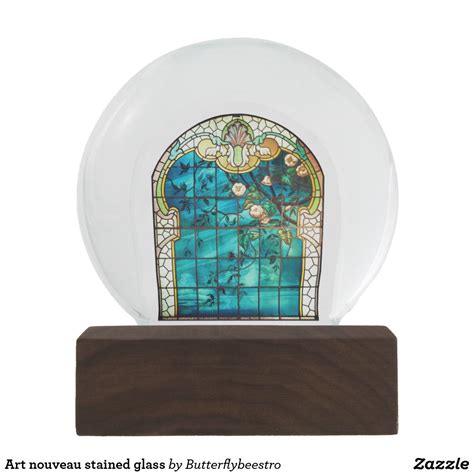 Art Nouveau Stained Glass Snow Globe Glass Design Design Art Stained