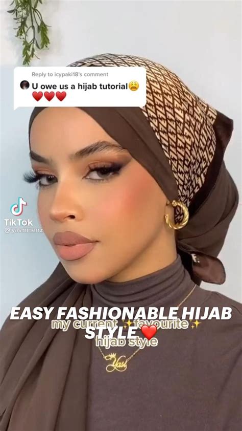 Easy Fashionable Hijab Style ️ Hijabi Style Tutorial Hijab