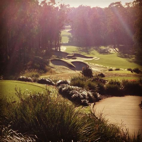 4th Hole Par 5 at Brookwater Golf & Country Club, Brookwater Queensland ...