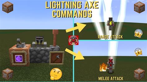 Command Block Tutorial Lightning Axe Commands In Minecraft Thor