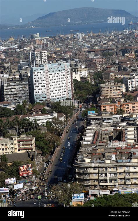 ASB72970 Aerial view of Mumbai city Bombay Mumbai Maharashtra India ...