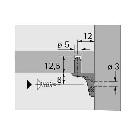 Bodenträger Sekura 7 ø 3 mm Zinkdruckguss vernickelt KOCH Freiburg GmbH